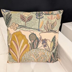 Floral Patterned Throw Pillow